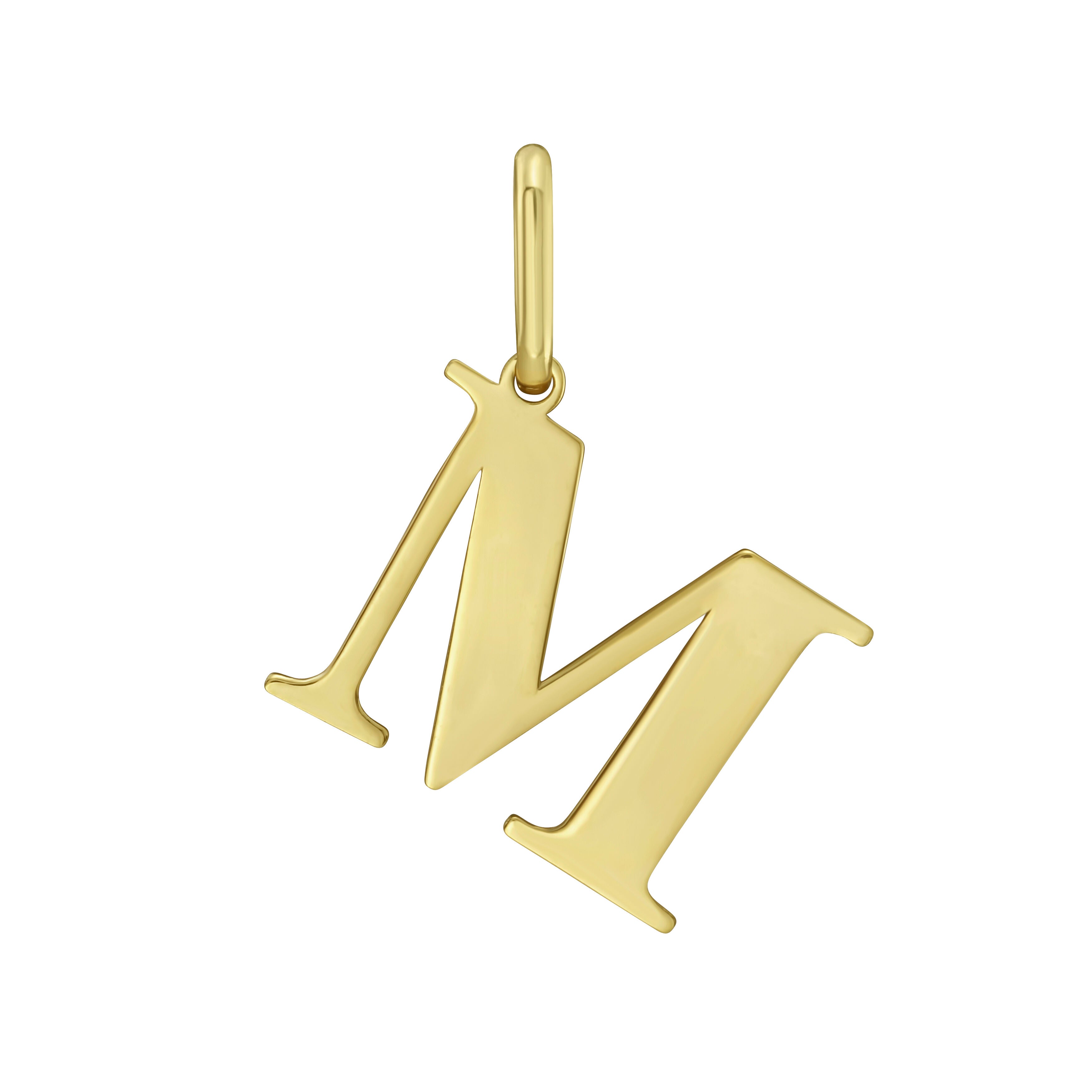 14K Gold Initial Charm / Pendant