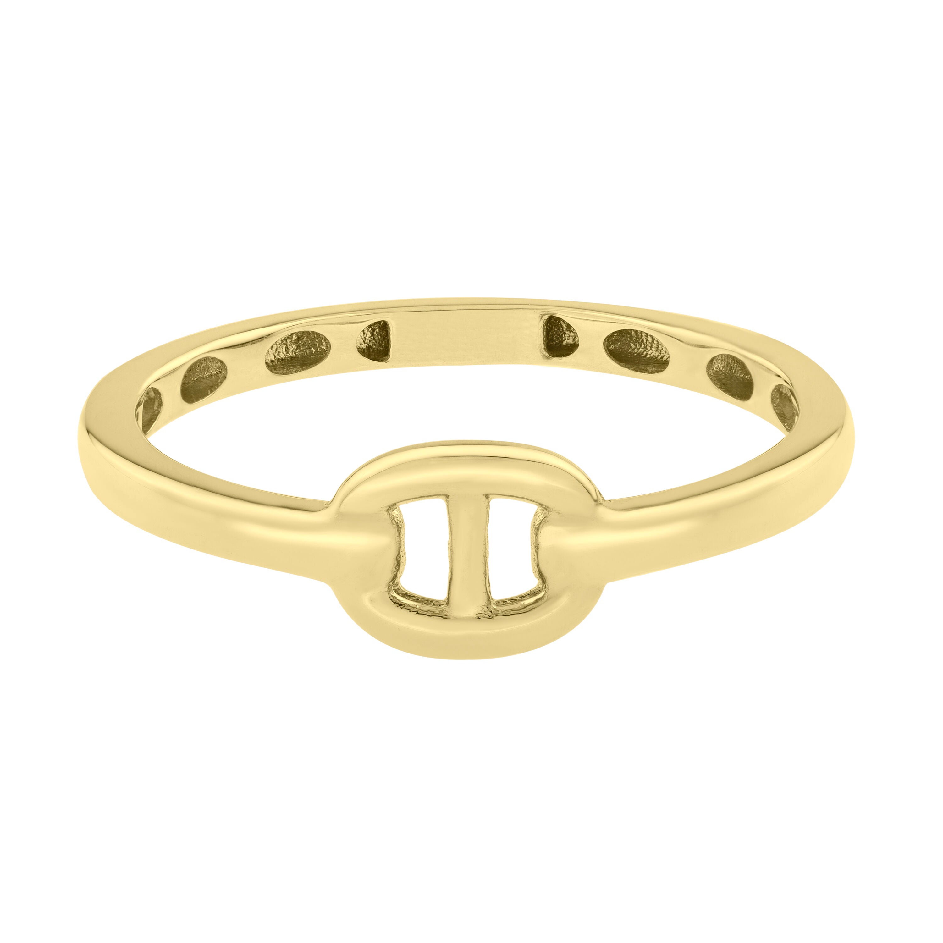 14K Yellow Gold Mariner Link Ring