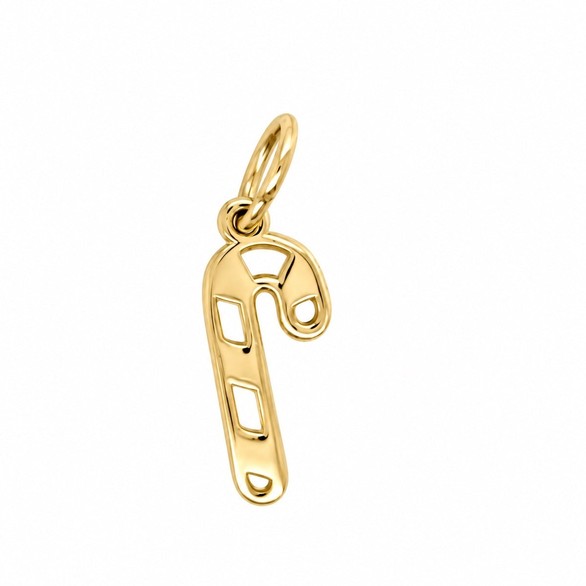 14K Yellow Gold Snowflake Charm
