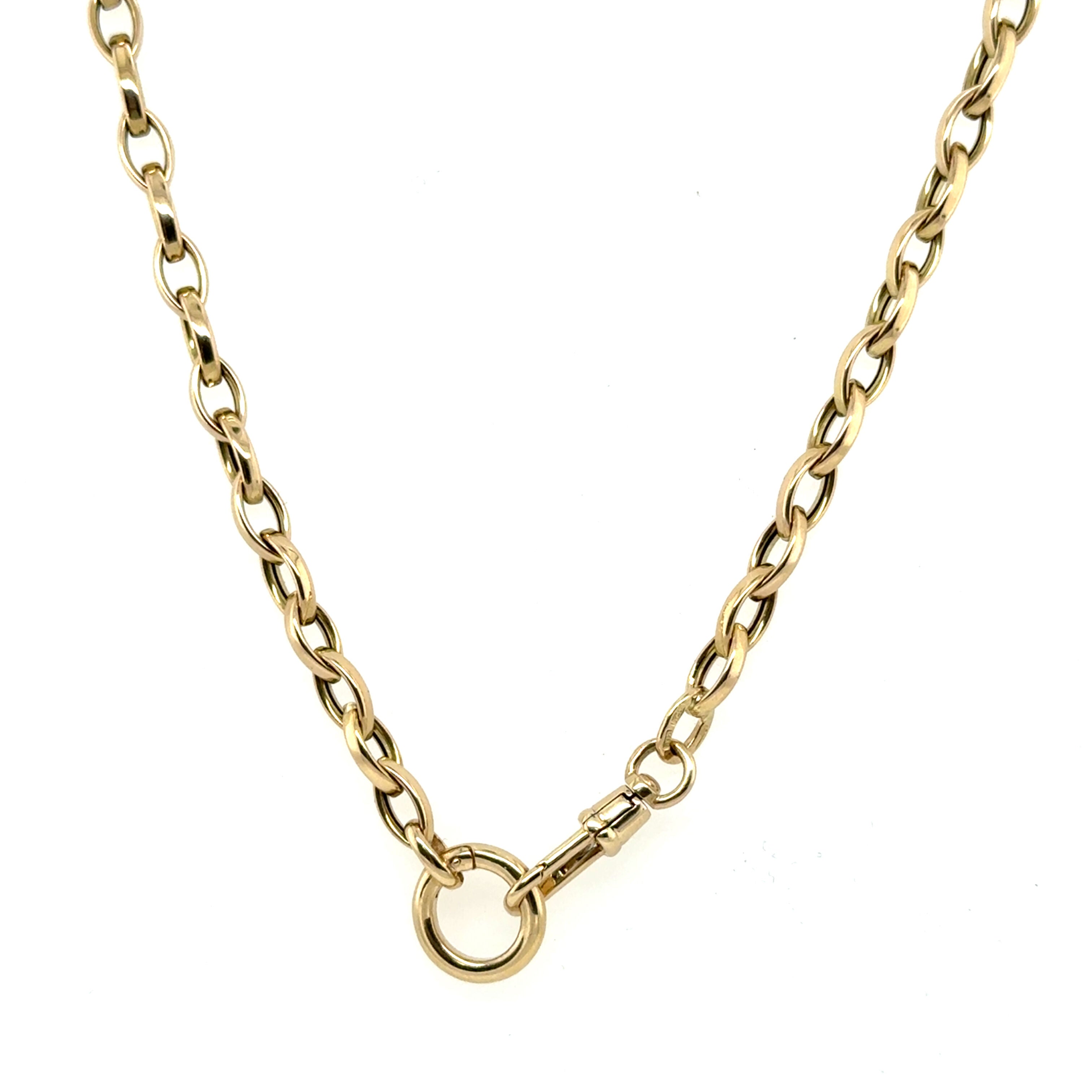 14K Yellow Gold Double Clasp Lariat Necklace in a bold yet elegant design that is durable, comfortable, and versatile for everyday wear or special occasions like birthdays, anniversaries, weddings, and milestone celebrations.