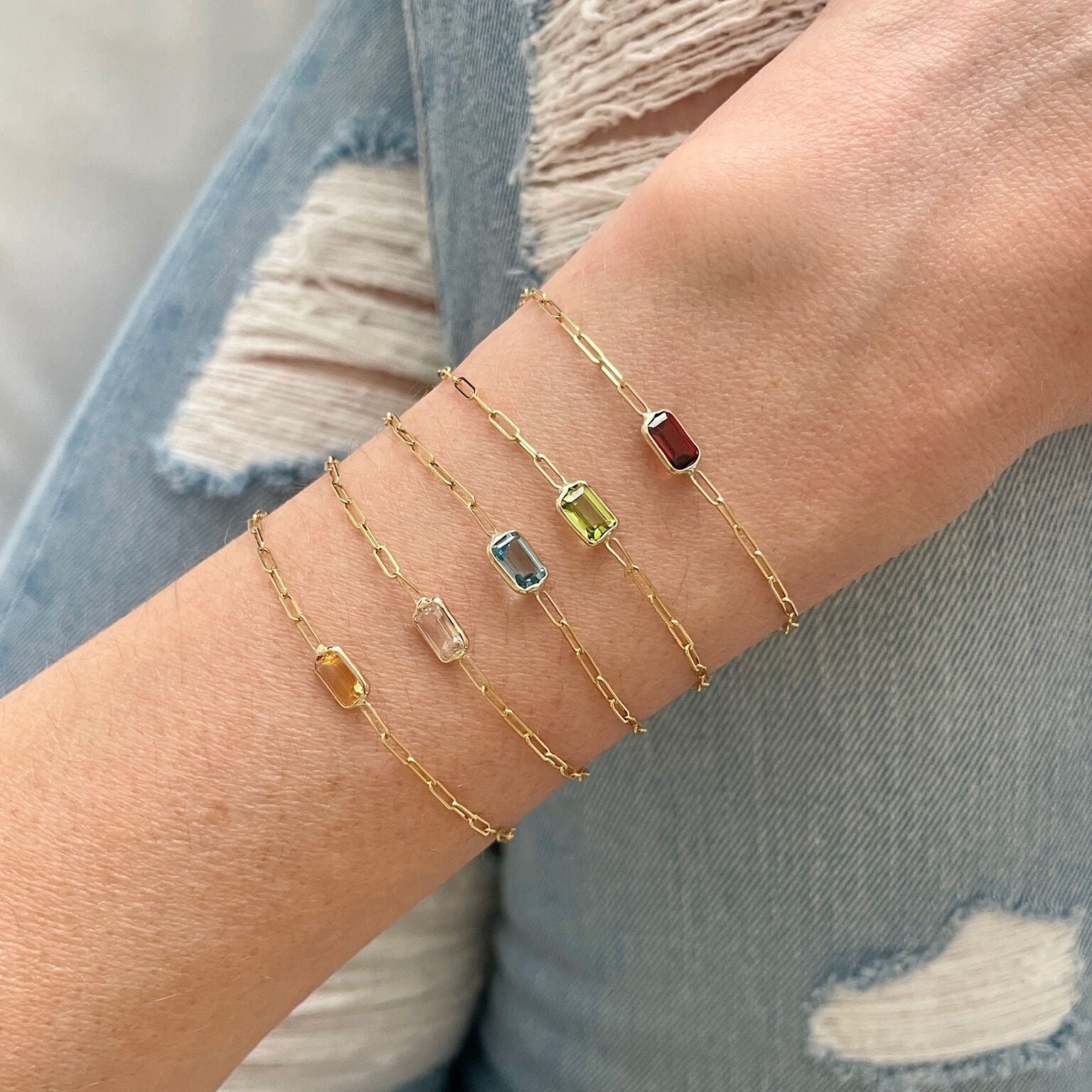Elegant dainty 14K gold bracelet featuring a real Citrine gemstone, worn on the wrist in natural light to highlight the November birthstone’s golden brilliance. A meaningful jewelry choice that inspires confidence and optimism for birthdays, milestone events, and everyday wear.